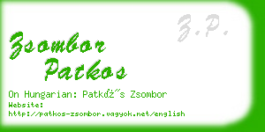 zsombor patkos business card